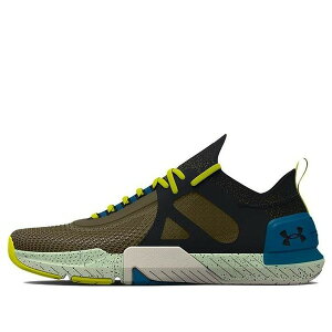 Under Armour A_[A[}[ Y Xj[J[ BROWN/BLUE/LIME GREEN yUnder Armour TriBase Reign 4 Pro 'Tent Black' 3025080-300z TCY US_11(29.0cm)