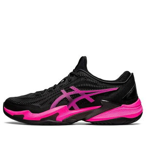 ASICS �A�V�b�N�X �����Y �X�j�[�J�[ Black/Pink �yASICS Court FF 3 'Black Hot Pink' 1041A370-001�z �T�C�Y US_8.5(26.5cm)