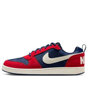Nike �i�C�L �����Y �X�j�[�J�[ Midnight Navy/Sail/University Red �yNike Court Borough Low Premium 'Midnight Navy Sail University Red' 844881-401�z �T�C�Y US_10.5(28.5cm)