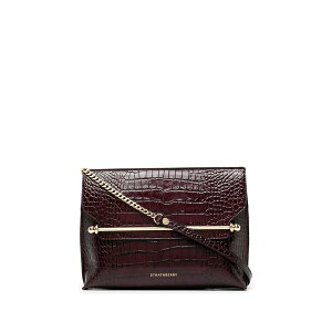 �X�g���X�x���[ ���f�B�[�X �V�����_�[�o�b�O �o�b�O Crocodile-embossed leather crossbody bag Purple