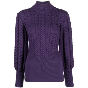 �t�B���b�v�v���C�� ���f�B�[�X �j�b�g&�Z�[�^�[ �A�E�^�[ Long-sleeve knitted wool jumper Purple