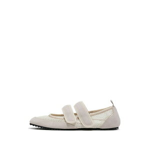 �r���o �C ���[�� ���f�B�[�X �T���_�� �V���[�Y Mesh-detail strap ballerina shoes White