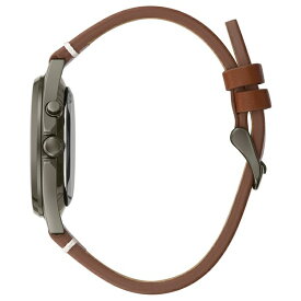 キャラベル レディース 腕時計 アクセサリー Men's Traditional Brown Leather Strap Watch 40mm Gray