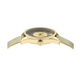 ヴェルサーチ レディース 腕時計 アクセサリー Women's Swiss Gold Ion Plated Mesh Bracelet Watch 36mm Gold