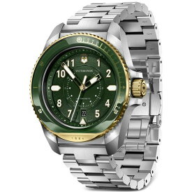 ビクトリノックス レディース 腕時計 アクセサリー Men's Swiss Journey 1884 Stainless Steel Bracelet Watch 43mm Green