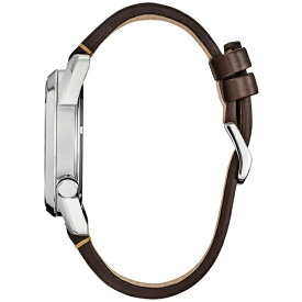 シチズン レディース 腕時計 アクセサリー Eco-Drive Men's Avatar Brown Leather Strap Watch 42mm Brown