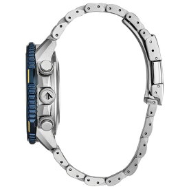 シチズン レディース 腕時計 アクセサリー Eco-Drive Men's Analog-Digital Promaster Blue Angels Skyhawk A-T Stainless Steel Bracelet Watch 46mm Silver