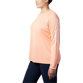 コロンビア レディース Tシャツ トップス Plus Size PFG Tidal Tee II Omni-Shade T-Shirt Tiki Pink