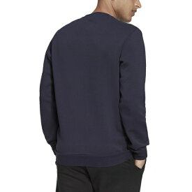 アディダス メンズ パーカー・スウェットシャツ アウター Men's Feel Cozy Essentials Classic-Fit Embroidered Logo Fleece Sweatshirt Leg Ink