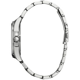 シチズン レディース 腕時計 アクセサリー Eco-Drive Men's Peyten Stainless Steel Bracelet Watch 41mm Silver-tone