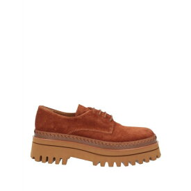 【送料無料】 エルヴィオ ザノン レディース オックスフォード シューズ Lace-up shoes Rust