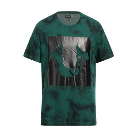 【送料無料】 トゥルーレリジョン メンズ Tシャツ トップス T-shirts Emerald green