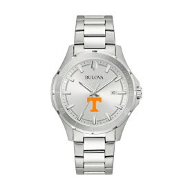 ブロバ メンズ 腕時計 アクセサリー Tennessee Volunteers Bulova Stainless Steel Classic Sport Watch Silver