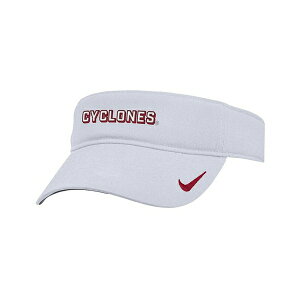 �i�C�L �����Y �X�q �A�N�Z�T���[ Men's White Iowa State Cyclones 2025 On-Field Ace Performance Adjustable Visor Hat White
