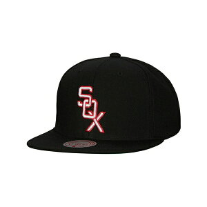 �~�b�`�F��&�l�X �����Y �X�q �A�N�Z�T���[ Men's Black Chicago White Sox Cooperstown Collection Evergreen Snapback Hat Black