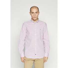 トミー ヒルフィガー メンズ シャツ トップス BUSINESS CHECK SHIRT - Formal shirt - optic white/pink crystal/multi
