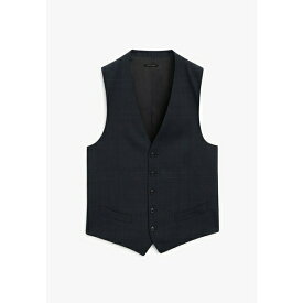 マッシモ ドゥッティ メンズ ジャケット＆ブルゾン アウター CHECKED - Suit waistcoat - mottled dark blue