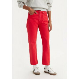 リーバイス レディース デニムパンツ ボトムス 501? CROP - Straight leg jeans - script red