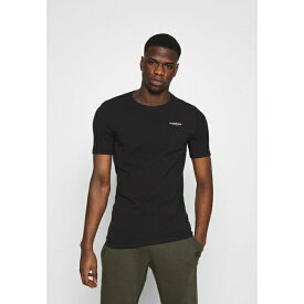 ジースター メンズ Tシャツ トップス SLIM BASE - Basic T-shirt - black