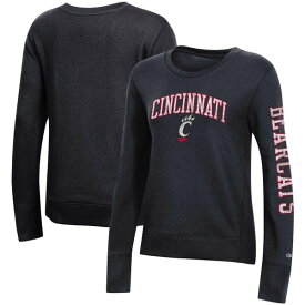 チャンピオン レディース パーカー・スウェットシャツ アウター Cincinnati Bearcats Champion Women's University 2.0 Fleece Sweatshirt Black