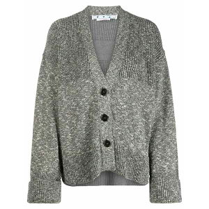 �I�t�z���C�g ���f�B�[�X �J�[�f�B�K�� �A�E�^�[ Diag-stripe m䩘Rlange-effect cardigan Grey