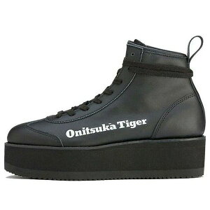 Onitsuka Tiger �I�j�c�J�^�C�K�[ ���f�B�[�X �X�j�[�J�[ �y(WMNS) Onitsuka Tiger Delegation Chunk High Top Shoes 'Black Faux Fur' 1183B675-001�z �T�C�Y US_W_13