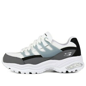 Skechers �X�P�b�`���[�Y ���f�B�[�X �X�j�[�J�[ �y(WMNS) Skechers D'Lites Low-Top Daddy Shoes White/Grey 66666253-BKW�z �T�C�Y US_6(23.0cm)