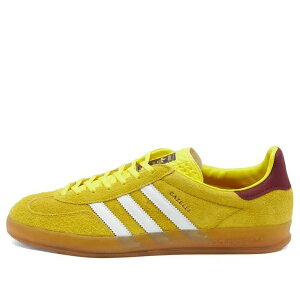 adidas �A�f�B�_�X ���f�B�[�X �X�j�[�J�[ �y(WMNS) adidas Gazelle Indoor Shoes 'Bright Yellow Burgundy' IE7003�z �T�C�Y US_W_13.5