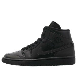 Jordan �W���[�_�� ���f�B�[�X �X�j�[�J�[ �y(WMNS) Air Jordan 1 Mid 'Triple Black' BQ6472-012�z �T�C�Y US_6(23.0cm)