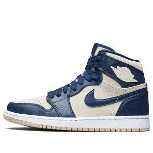 Jordan �W���[�_�� ���f�B�[�X �X�j�[�J�[ �y(WMNS) Air Jordan 1 High 'Navy Cream' AQ9131-401�z �T�C�Y US_6.5(23.5cm)