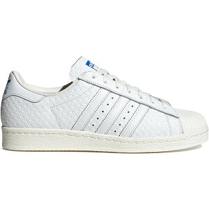 adidas �A�f�B�_�X �����Y �X�j�[�J�[ �yadidas Superstar 82 Debossed Geometric Print White Blue�z �T�C�Y US_8.5(26.5cm) Cloud White/Cloud White/Cloud White