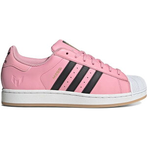 adidas �A�f�B�_�X �����Y �X�j�[�J�[ �yadidas Superstar Lionel Messi Inter Miami CF�z �T�C�Y US_7.5(25.5cm) Light Pink/Core Black/Gold Metallic