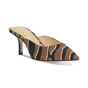 WFVJVv\ fB[X T_ V[Y Women's Belvaen Mid-Heel Mule Pumps Spiced Chai Savage Zebra