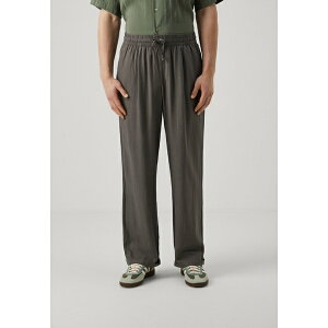 ピア ワン メンズ サンダル シューズ LINEN BLEND JOGGER - Trousers - dark grey