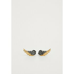 UfBO G He[ fB[X sAXCO ANZT[ ROCK FEATHER EARRING - Earrings - matt gold-coloured