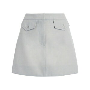 �v���G���U �X�N�[���[ �z���C�g ���[�x�� ���f�B�[�X �X�J�[�g �{�g���X Jamison mini skirt Grey