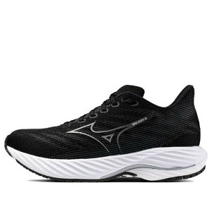 Mizuno �~�Y�m ���f�B�[�X �X�j�[�J�[ �y(WMNS) Mizuno Wave Rider 28 'Black Silver White' J1GD240322�z �T�C�Y US_6.5(23.5cm)