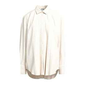 【送料無料】 エムエスジイエム レディース シャツ トップス Shirts Cream