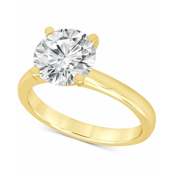 バッジェリーミシュカ レディース リング アクセサリー Certified Lab Grown Diamond Solitaire Engagement Ring (3 ct. in 14k Gold Yellow Gold