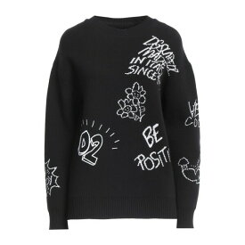 【送料無料】 ディースクエアード レディース ニット&セーター アウター Sweaters Black