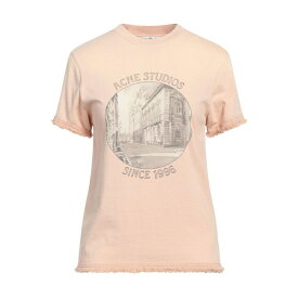 【送料無料】 アクネ ストゥディオズ レディース Tシャツ トップス T-shirts Light pink