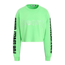 【送料無料】 ジーシーディーエス レディース Tシャツ トップス T-shirts Acid green