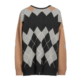 【送料無料】 セミクチュール レディース ニット&セーター アウター Sweaters Steel grey
