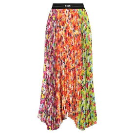 【送料無料】 エムエスジイエム レディース スカート ボトムス Maxi skirts Green