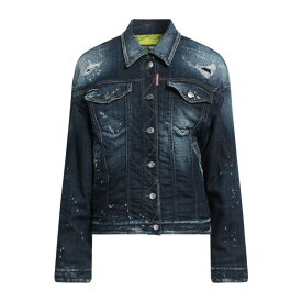 【送料無料】 ディースクエアード レディース ジャケット＆ブルゾン アウター Denim Outerwear Blue