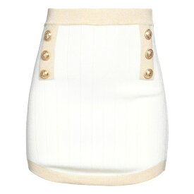 【送料無料】 バルマン レディース スカート ボトムス Mini skirts Cream