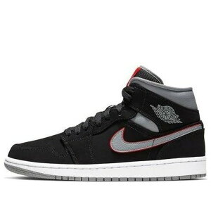 Jordan �W���[�_�� �����Y �X�j�[�J�[ �yAir Jordan 1 Mid 'Black Grey' 554724-060�z �T�C�Y US_8(26.0cm)