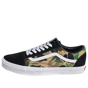 Vans �o���Y �����Y �X�j�[�J�[ �yBape x Vans Old Skool Cortex Limited Black Camouflage 'Black' VN0A4OE22DR�z �T�C�Y US_7.5(25.5cm)