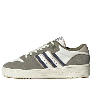adidas �A�f�B�_�X �����Y �X�j�[�J�[ �yadidas Rivalry Low 'Core White Grey Green' IG3849�z �T�C�Y US_M_4
