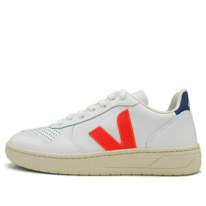 VEJA ���F�W�� �����Y �X�j�[�J�[ �yVeja V-10 Leather 'White Orange Fluo Combalt' VX022136�z �T�C�Y US_M_N/A